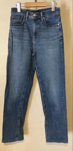 UNIQLO JEANS スリムストレートハイライズジーンズ　24 美品