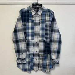 DIESEL パッチワークチェック長袖シャツのサムネイル