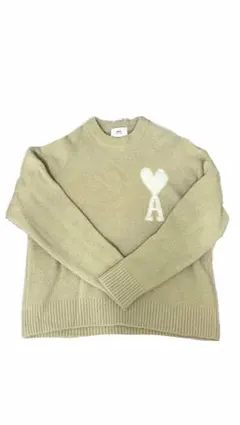 AMI PARIS アミパリス セーター ニット 長袖 ベージュのサムネイル