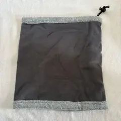 グレー フリース ネックウォーマー 約30cm x 約25cm