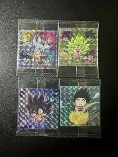 ドラゴンボール 超戦士シールウエハース超　にふぉるめーしょん　4枚セット