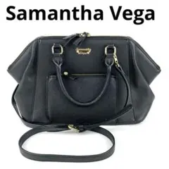 Samantha Vega サマンサヴェガ 2WAYバッグ レザー ブラック