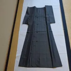 F 72 単衣・紬　　 ロングコート ( 未使用品 )