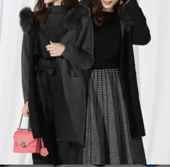 クイーンズコート　ロングニットジャケット