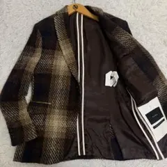 상태좋음 ✨ZARA 자라 자켓 트위드 톤 부쿠레 체크 무늬 50 XL