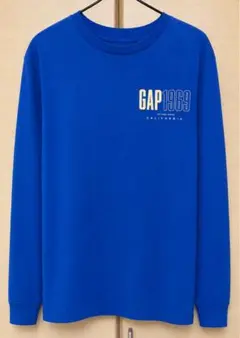 GAP 1969 ロゴプリント 長袖カットソー ブルーのサムネイル