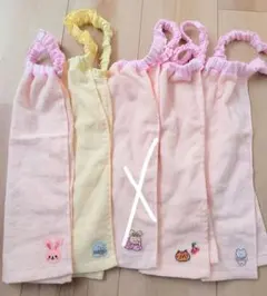 ハンドメイド　女の子用　おりこうエプロン　タオルエプロン　4枚　まとめ売り