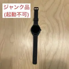 ブラックシリコンバンドスマートウォッチ(充電・起動不可のジャンク品)