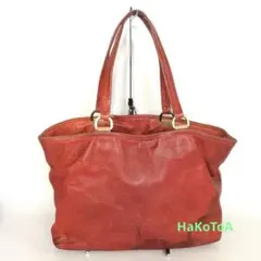 プラダ ジャッキー 金具 ワンショルダーバッグ レッド ナイロン 三角 
