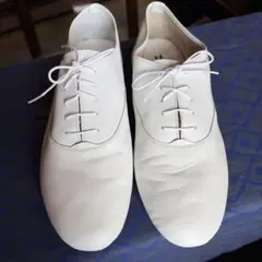 Repetto zizi rich ho パリ ホワイトレザーシューズ 44のサムネイル