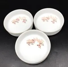 ★中古★深川製磁　有田焼　小皿　3枚セット　直径約7.9cm　高さ約2.5cm