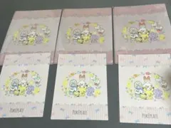 ポケピース　クリアファイル　下敷きセット