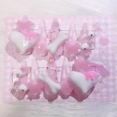 ♥現品♥ネイルチップ 量産型 地雷 うさぎ ピンク 平成女児 女児ネイル