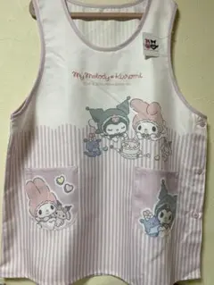 サンリオ　マイメロディ　クロミ　エプロン　ピンク　３Ｌ〜４Ｌ　新品未着用タグ付き