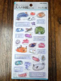 【正規品】大人の図鑑シール　ウミウシ編　3Dビジュアルコレクション　立体