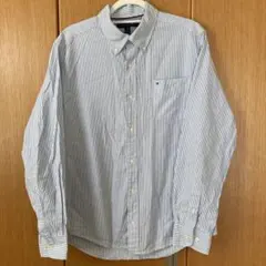 トミーヒルフィガー ストライプボタンダウンシャツ XL