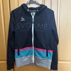 Svolme フルジップパーカー 黒/ピンク/青/灰色
