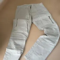 PLST ライトグレー カーゴパンツ