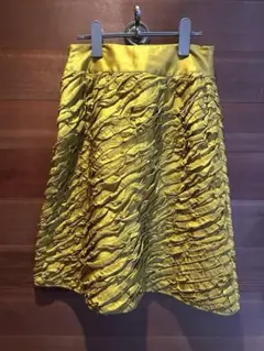 sybillaシビラ　リネン&シルク　フリルフレアスカート　サイズMのサムネイル