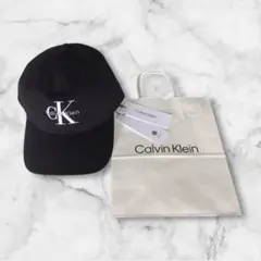 新品　ショッパー付　Calvin Klein ユニセックス　ロゴ入り　キャップ