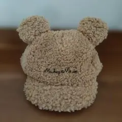 ディズニー　ミッキー帽子　耳付きフリースキャップ