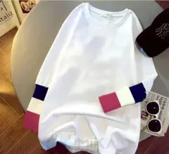 長袖 Tシャツ ロンＴ 袖カラー