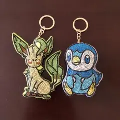 リーフィアとポッチャマ キーホルダーセット