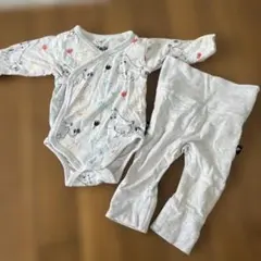 ムーミンロンパースとパンツセット　新生児