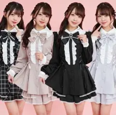 早い者勝ち Secrethoney サイドアップヘムセットアップチェック黒