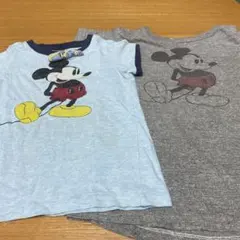 デニム　ダンガリー ミッキー　Ｔシャツ