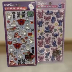 ボンボンドロップシール　ベイマックス　ディズニー　スティッチ　正規品