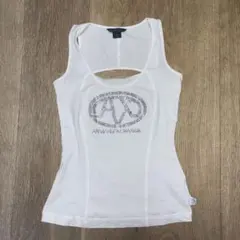 ARMANI EXCHANGE 【XS】レディースタンクトップ Y2K ホワイトのサムネイル