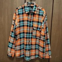 zara ネルシャツ