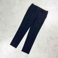 美品 INCOTEX ウールテーパードパンツ 黒 サイズ38*CD1255