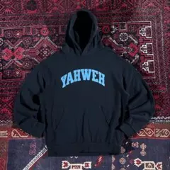 あ*様 USA古着 カレッジロゴ プルオーバー パーカー ブラック L