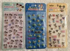 【新品未使用】ディズニーPUKUPUKUシール3枚セット ミッキートイストーリー