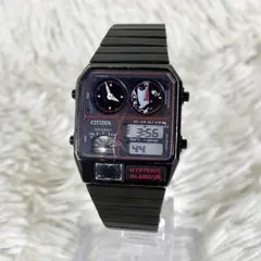 ヒステリックグラマー CITIZEN ブラック アナデジ・テンプ 腕時計 HYSTERIC GLAMOUR - コラボ/ヒステリックグラマー/別注/シチズン