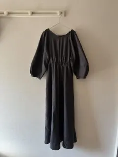 ナチュラルクチュール ラグラン切替 ランタンスリーブ ワンピース