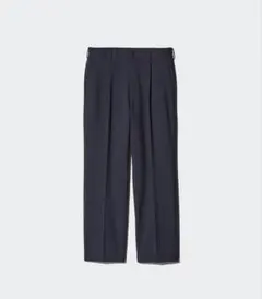 UNIQLO ユニクロ　タックワイドパンツ　NAVY