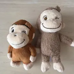 おさるのジョージ ぬいぐるみ マスコット 2体セット