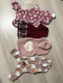 犬服 まとめ売り 小型犬用 秋冬　あったか かわいいセット