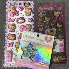 サンリオ 日焼けキティ ハローキティ シール 3点/ドロップジェリーシールなど