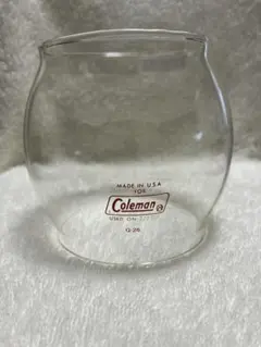 廃盤品 デッドストックColeman 交換用耐熱ガラスグローブ #2 イエロー