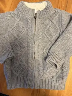 グレー ケーブル編み セーター 2歳