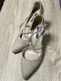 R&E ベージュ ピンヒール 24.0cm