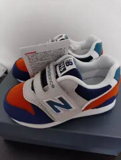 未使用⭐︎New Balance 996 スニーカー ネイビー オレンジ 20cm - メルカリ