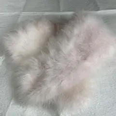 成人式　振袖用　ピンクファーショール