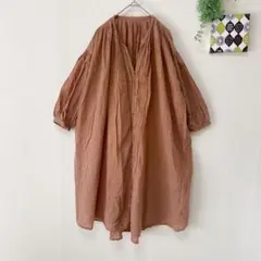 訳あり 【スタジオクリップ】 ゆったりシャツワンピ L チュニック 部屋着