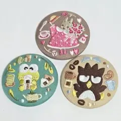 サンリオキャラクターズ 刺繍缶バッジビスケット3 まとめ売り