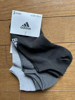 アディダスショートソックス3足セット